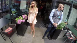 Megan Mckenna Arrives At The Celebs Go Farming