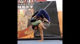 How many humans contorted in this?
