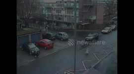 Parking rage pensioner shunts car into road, runs over driver