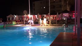 More Butlins than X Factor: Sam Bailey tells rude jokes during Ibiza set