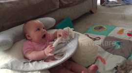 Baby’s laughter turns to terror!