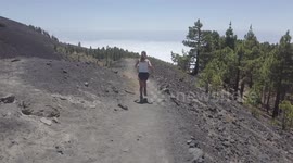 Drone crash in volcano area