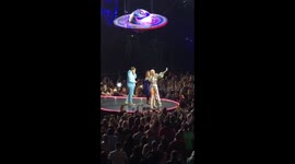 Katy Perry helps a guy propose to his girlfriend on stage