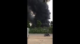 Fire and explosion at the paint factory