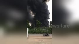 Newsflare Edit - Fire and explosion at the paint factory