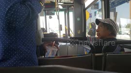 Woman on Los Angeles bus refuses to give seat to man in wheelchair