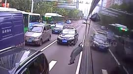 Senior jumps out of bus window after driver refused to open door