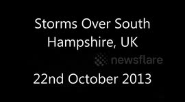 Storms over South Hampshire - 22nd October 2013