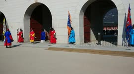 Royal Guard Changing Ceremony in Seoul