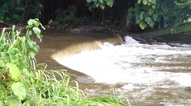 Flooded playground - Hurricane Lane