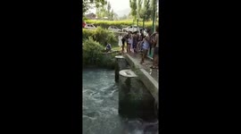 Man jump in river badly
