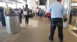 LAX airport police man jumps  Off parking structure at Los Angeles International Airport