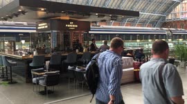 St Pancras International concourse diner bar