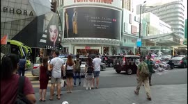 Busy Streets in Bukit Bintang Kuala Lumpur Malaysia