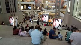 Bank August Holiday - Crowds at the Shopping Mall in Kuala Lumpur