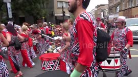 Notting Hill Carnival 2018 - Brazilian beats by Batala Drummers