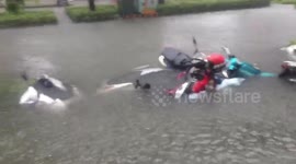 Torrential rain and severe flooding kills six in central and southern Taiwan