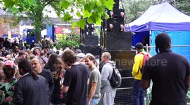 Notting Hill Carnival People Dancing to Music