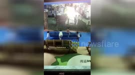 Girl breaks bones after bended backwards under swing
