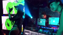 Crazy Nightlife in Tokyo. Hip Hop night.