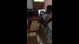 Daddy Vs daughter  (funny fight )