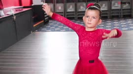Deaf girl teaches herself to be a ballroom dancer by watching Strictly Come Dancing