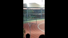 Football fans clash with police in Cyprus match