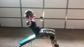 When you need to get an ab workout in but it's wine o'clock