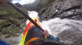 British kayaker re-visits terrifying 'Megatron' waterfall in Norway