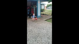 2 year old dribbling and working on his crossover