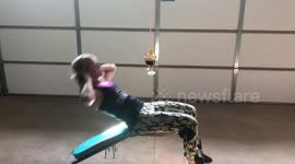 When you need to get an ab workout in but it's wine o'clock