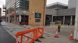 Shoppers were lucky to be alive after