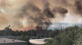 Apocalyptic scenes as dark plumes of smoke fill Sandy, Utah sky after fire breaks out
