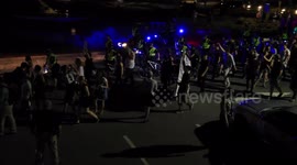Black Lives Matter Protesters Force Cops To Retreat at University of North Carolina During Protest of The Silent Sam Statue.