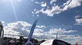 Red Arrows Low Fly By and Loops