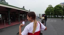 Her First Ever Rollercoaster! TOKYO DISNEY 2018