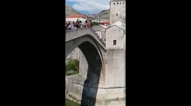 Extreme Bridge Jump in Mostar (Super Slow Motion)