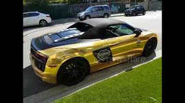 2018 Hublot Diamond Ralley Vancouver Gold Audi R8