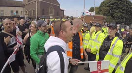Hundreds turn out to protest EDL march in Worcester