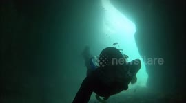 Snorkeling through a Sea Cave on the Isle of Man