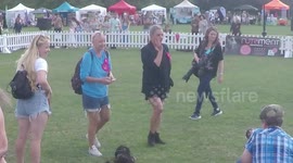 Lisa Armstrong holds back the tears at PupAid