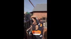 Naked man impales self on fence spike