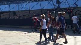 Teenager Rides A Bike With Only One Wheel