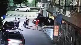 Girl lucky to survive after being run over by car