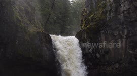 Kayaker drops insane waterfall!