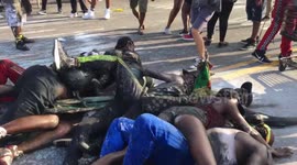 New York revellers grind in street and get covered in paint amid J'ouvert celebrations
