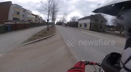 Epic Moped Police Chase Getaway | Pepper spray on the FACE! | 77cc Stage6 Derbi
