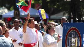 NY Gov. Cuomo Marches in West Indian Day Parade