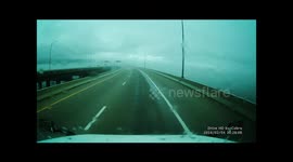 Coming into Chesapeake bridge/tunnel in the fog