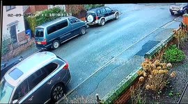 Shocking moment Asda delivery driver ploughed into mums car before driving away from the scene